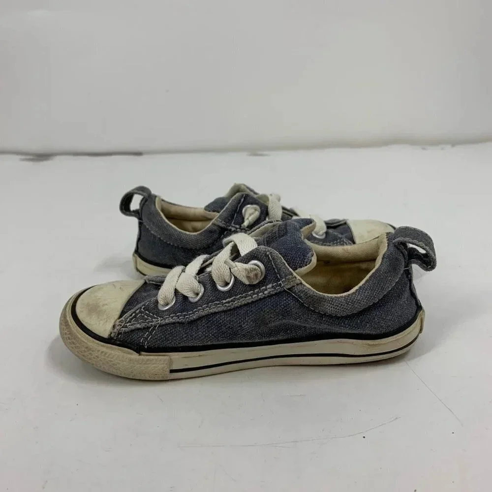 Converse Kids All Star Gray Cushioned 730316F Pull On Low Top‎ Shoe Size 10
